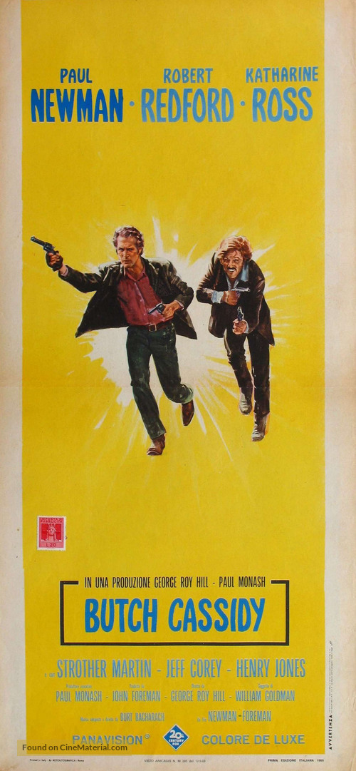 Butch Cassidy and the Sundance Kid - Italian Movie Poster