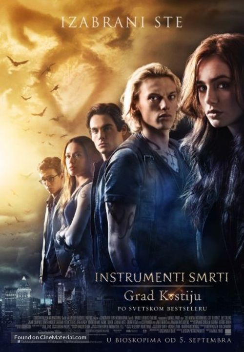The Mortal Instruments: City of Bones - Serbian Movie Poster