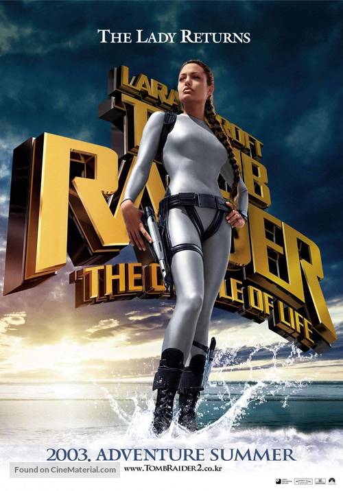 Lara Croft Tomb Raider: The Cradle of Life - South Korean Movie Poster