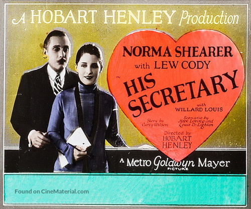 His Secretary - poster