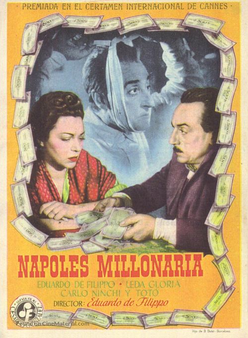 Napoli milionaria - Spanish Movie Poster