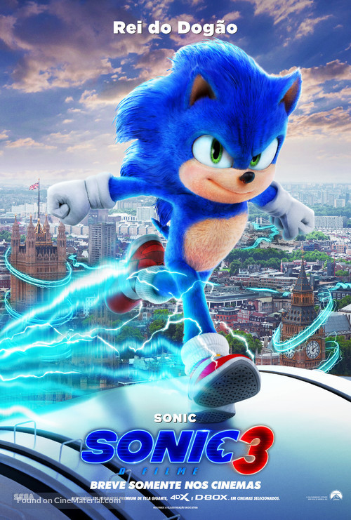 Sonic the Hedgehog 3 - Brazilian Movie Poster