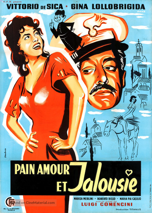 Pane, amore e gelosia - French Movie Poster