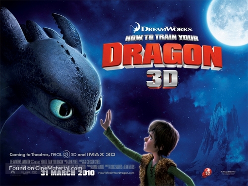 How to Train Your Dragon - British Movie Poster