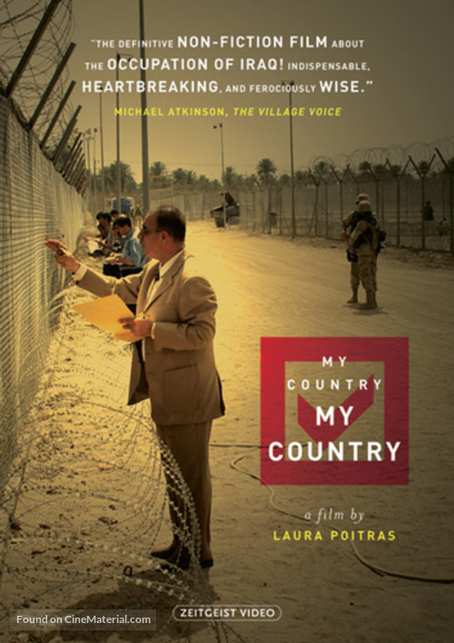 My Country, My Country - DVD movie cover