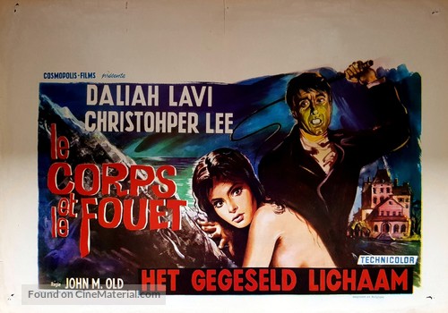 La frusta e il corpo - Belgian Movie Poster