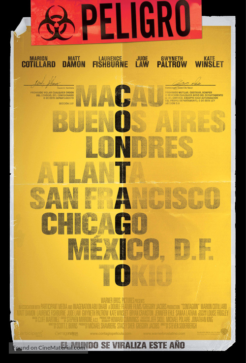 Contagion - Mexican Movie Poster