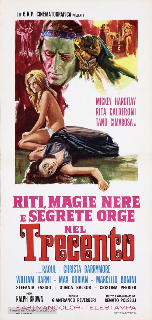 Riti, magie nere e segrete orge nel trecento - Italian Movie Poster