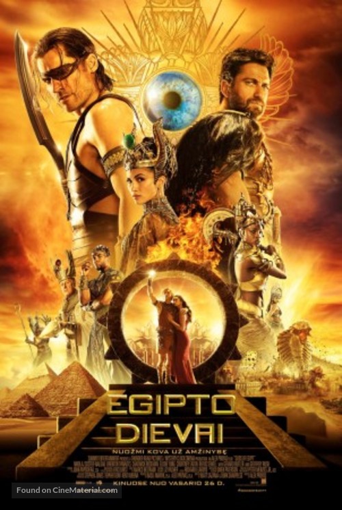 Gods of Egypt - Lithuanian Movie Poster