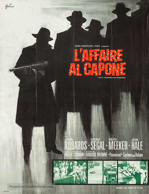 The St. Valentine&#039;s Day Massacre - French Movie Poster