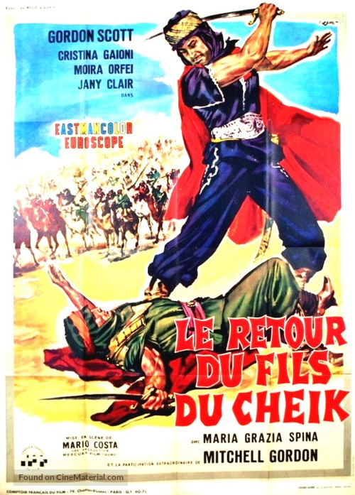 Il figlio dello sceicco - French Movie Poster