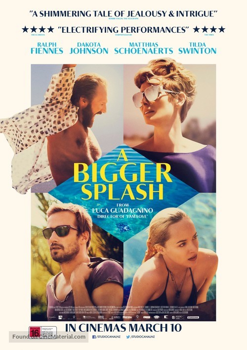 A Bigger Splash - New Zealand Movie Poster