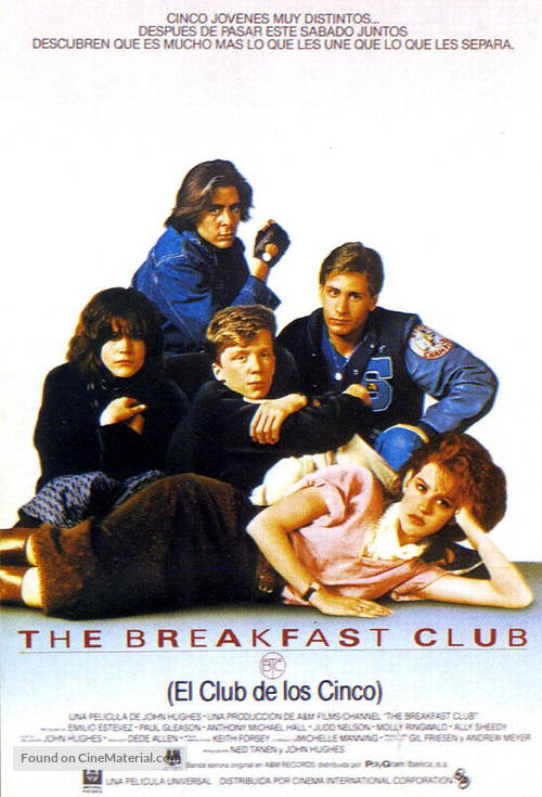 The Breakfast Club - Spanish Movie Poster