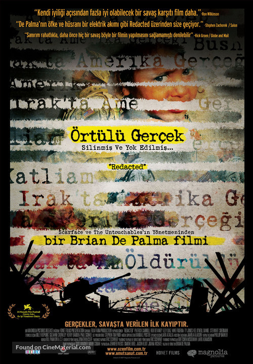 Redacted - Turkish Movie Poster