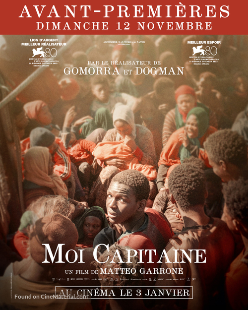 Io capitano - French Movie Poster