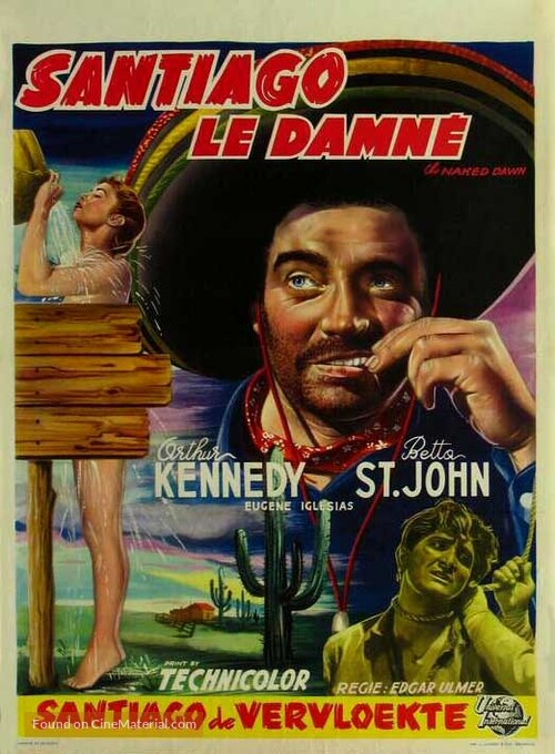 The Naked Dawn - Belgian Movie Poster