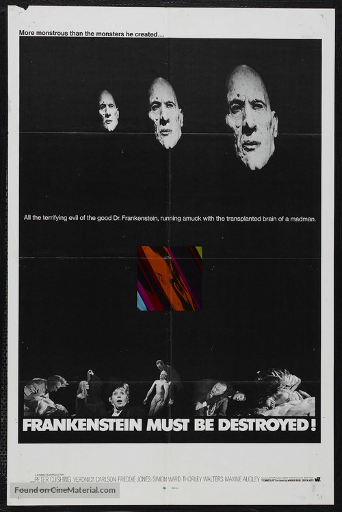 Frankenstein Must Be Destroyed - Movie Poster