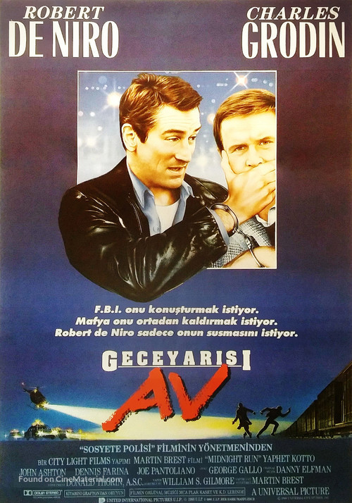 Midnight Run - Turkish Movie Poster