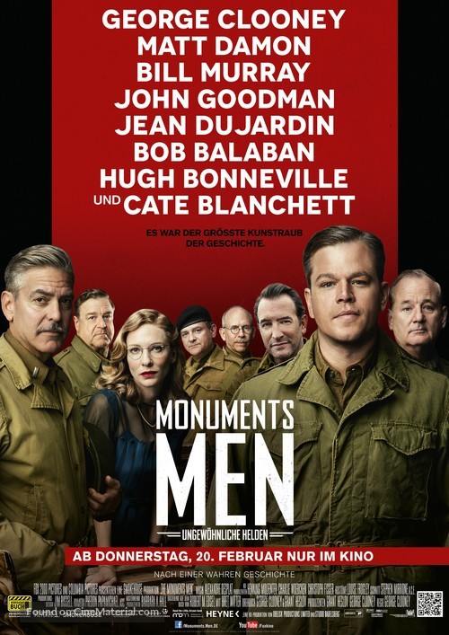 The Monuments Men - German Movie Poster
