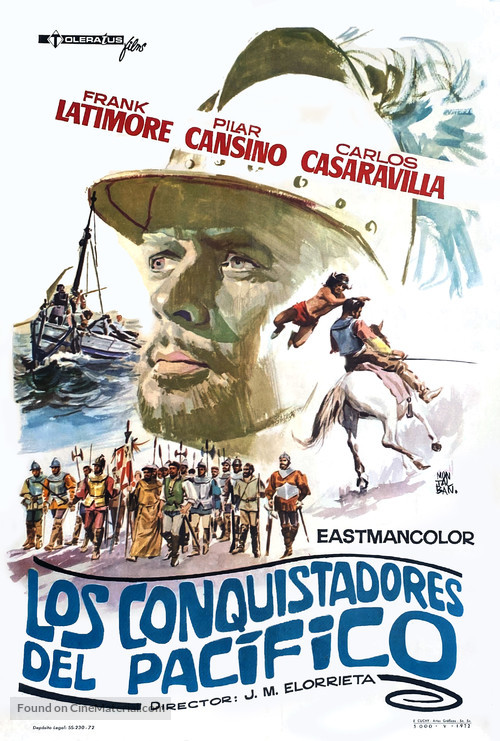 Los conquistadores del Pac&iacute;fico - Spanish Movie Poster