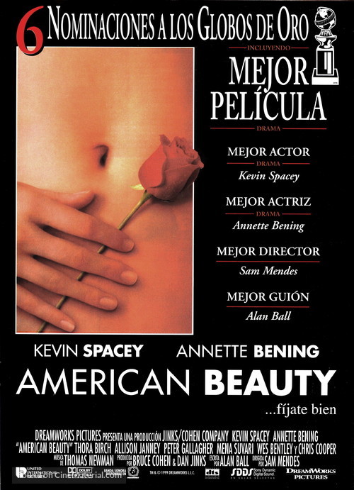 American Beauty - Spanish Movie Poster