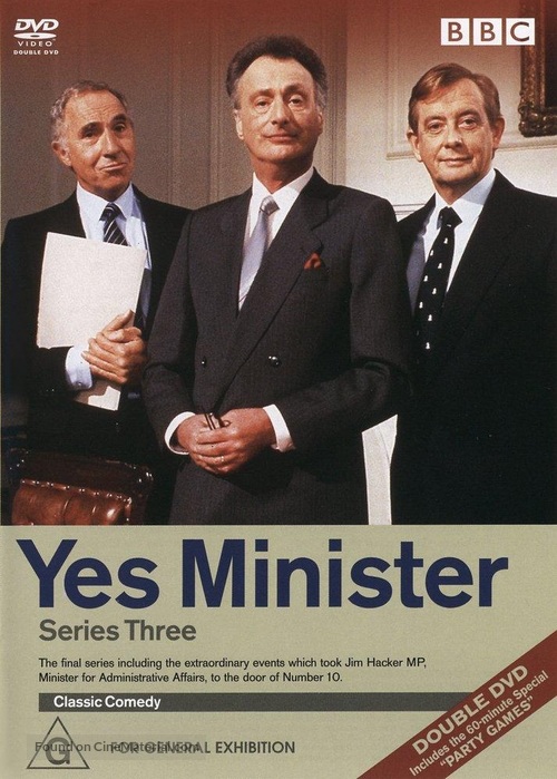 &quot;Yes Minister&quot; - Australian DVD movie cover