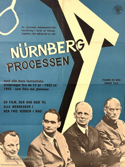 Wieder aufgerollt: Der N&uuml;rnberger Prozess - Danish Movie Poster