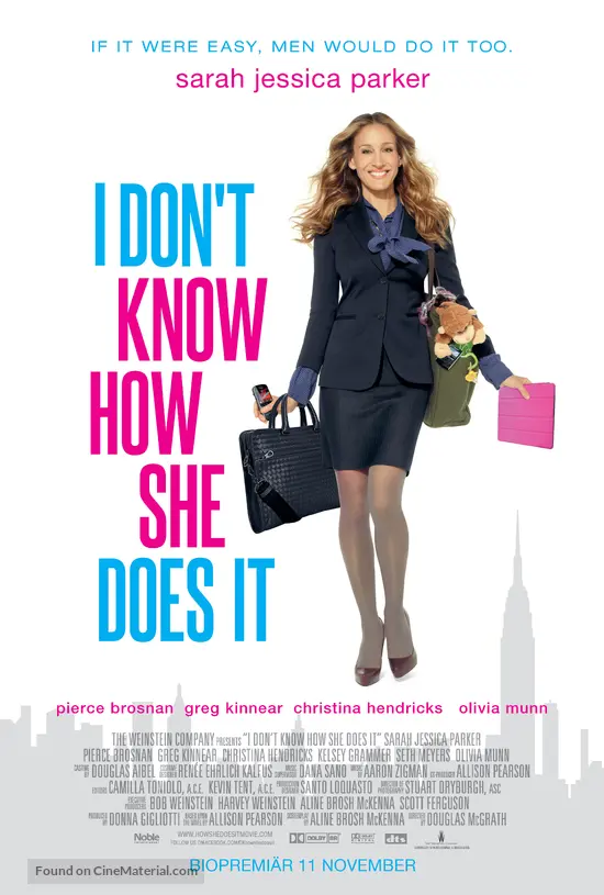 I Don&#039;t Know How She Does It - Swedish Movie Poster