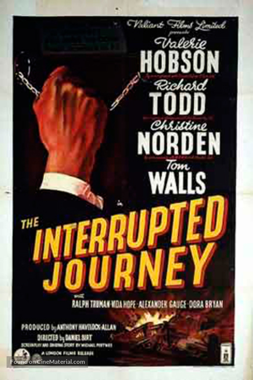 The Interrupted Journey - British Movie Poster