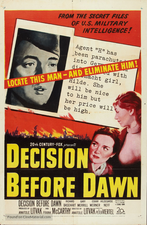 Decision Before Dawn - Movie Poster