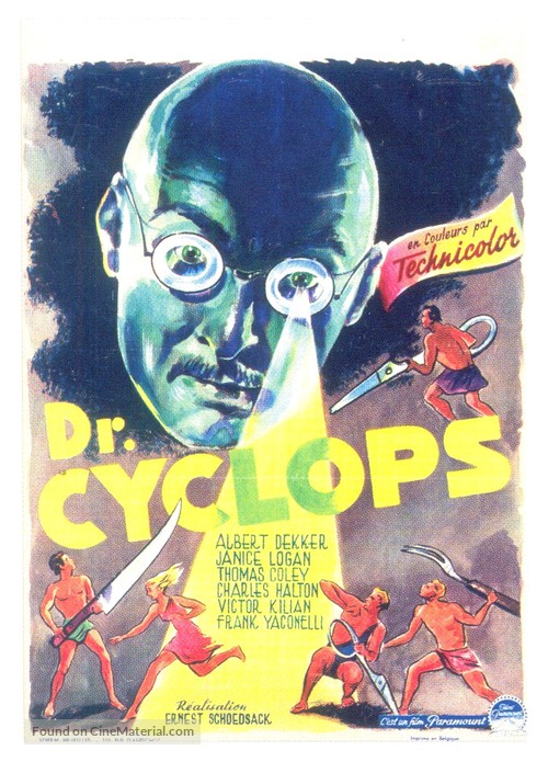 Dr. Cyclops - Belgian Movie Poster
