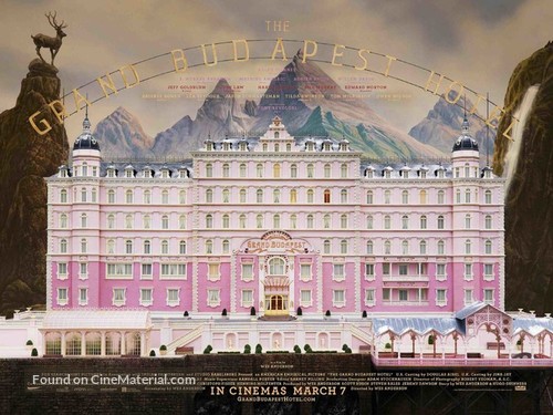 The Grand Budapest Hotel - British Movie Poster
