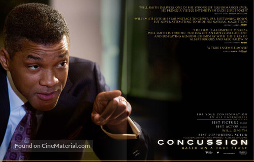 Concussion - For your consideration movie poster