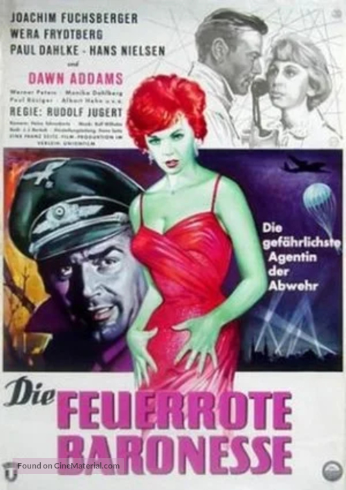 Die feuerrote Baronesse - German Movie Poster