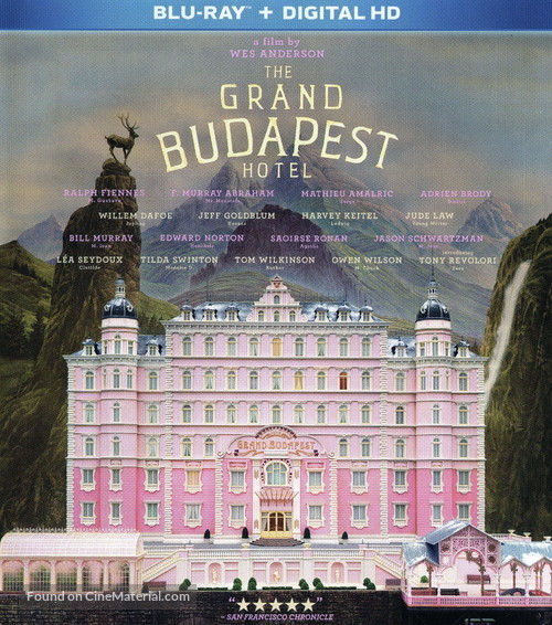 The Grand Budapest Hotel - Blu-Ray movie cover