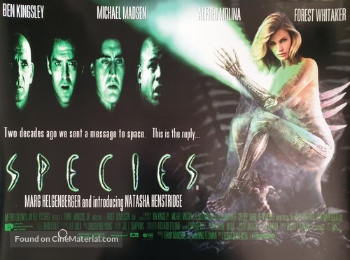 Species - British Movie Poster