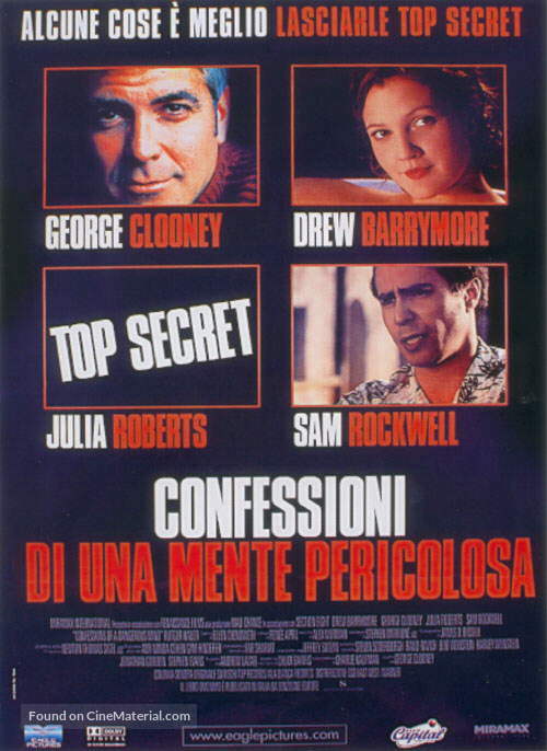 Confessions of a Dangerous Mind - Italian Movie Poster