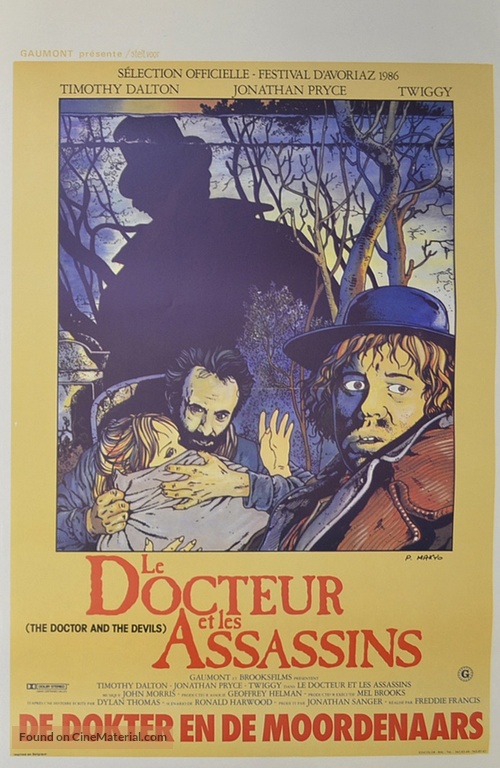 The Doctor and the Devils - Belgian Movie Poster