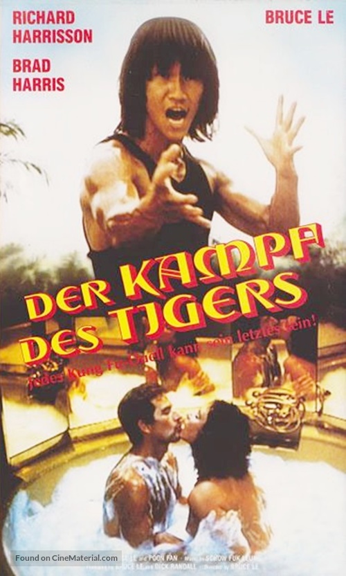 Challenge of the Tiger - German VHS movie cover