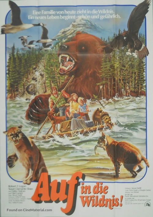 The Adventures of the Wilderness Family - German Movie Poster