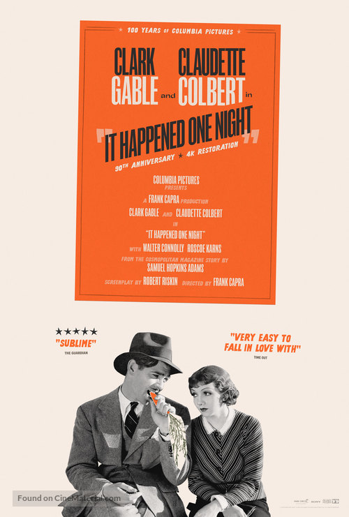 It Happened One Night - British Movie Poster