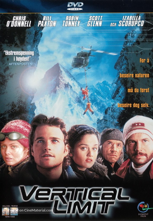 Vertical Limit - Norwegian DVD movie cover