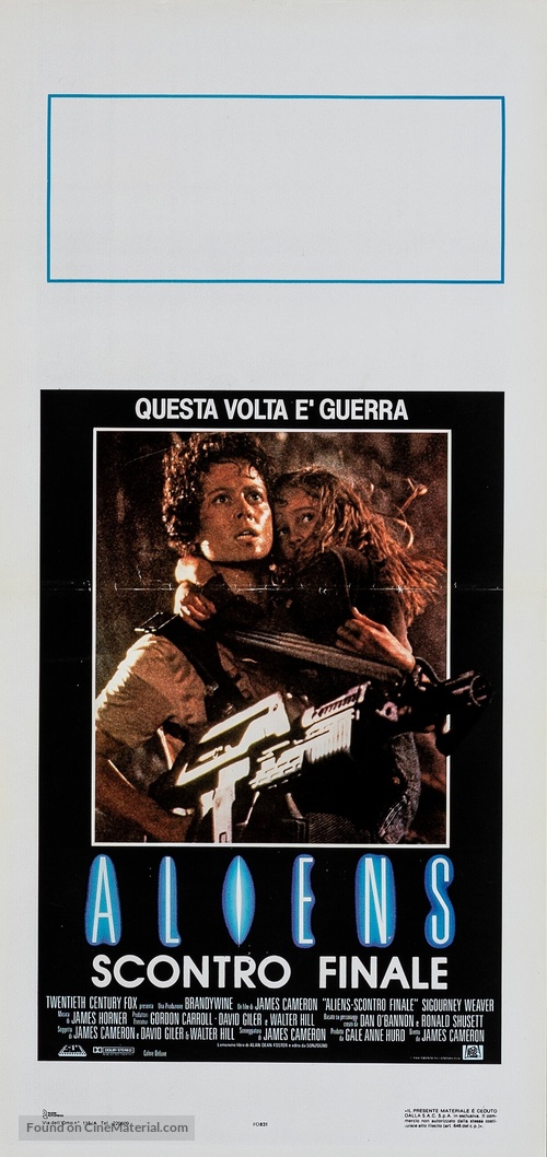 Aliens - Italian Movie Poster