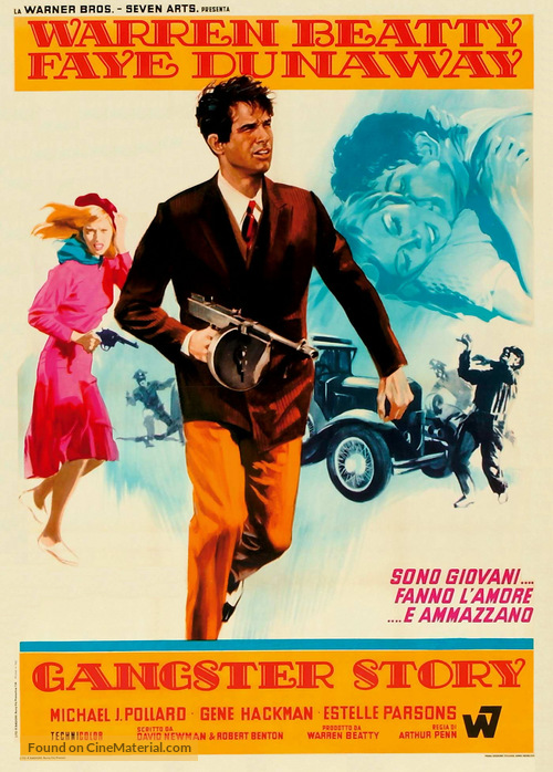 Bonnie and Clyde - Italian Theatrical movie poster