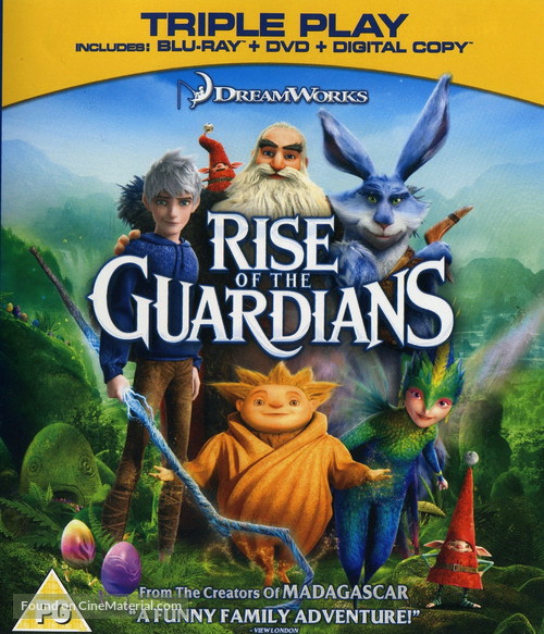 Rise of the Guardians - British Blu-Ray movie cover