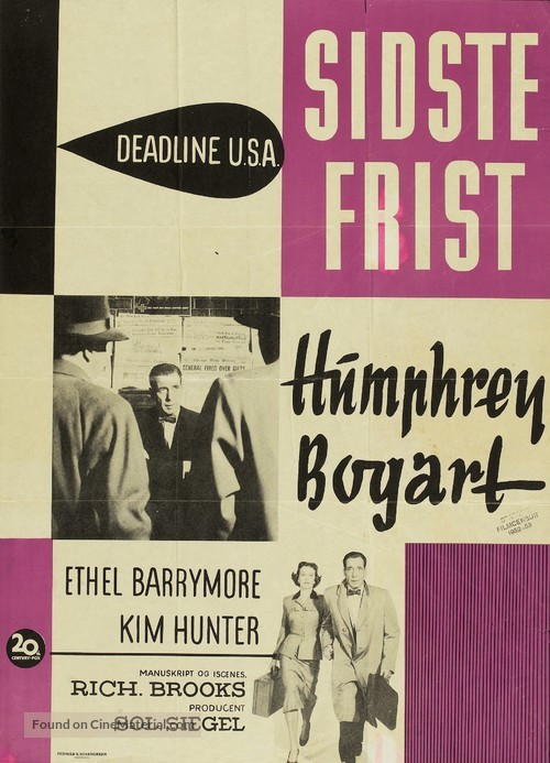 Deadline - U.S.A. - Danish Movie Poster