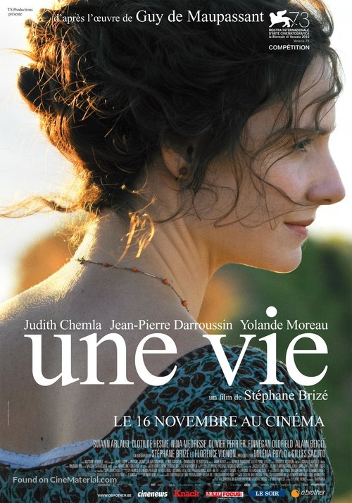 Une vie - Belgian Movie Poster