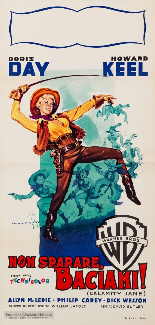 Calamity Jane - Italian Movie Poster
