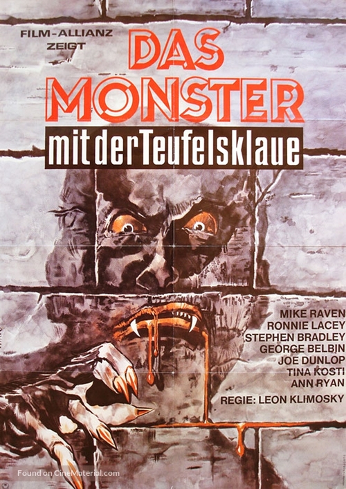 Disciple of Death - German Movie Poster