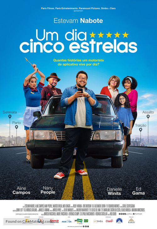 Um dia cinco estrelas - Brazilian Movie Poster